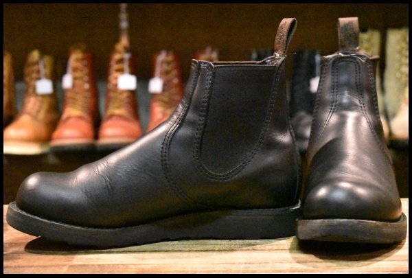 【7.5D 良品 23年】レッドウィング 3194 クラシックチェルシー サイドゴア ブラック ハーネス 黒 ブーツ redwing HOPESMORE