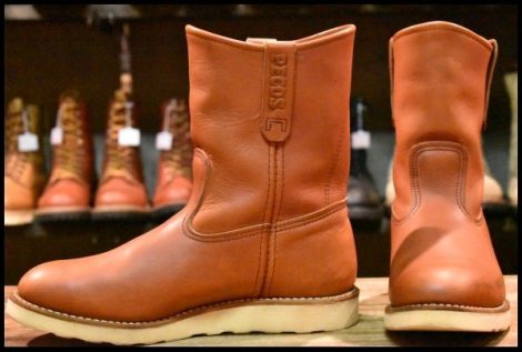 【8E 美品 12年】レッドウィング 8866 ペコス 赤茶 オロラセット プルオン クッションソール ブーツ redwing pecos HOPESMORE