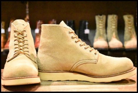 【9.5E 良品 犬タグ 99年】レッドウィング 8167 スエード アイリッシュセッター 茶 ラフアウト ブーツ redwing HOPESMORE