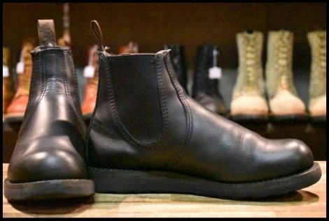 【7.5D 良品 23年】レッドウィング 3194 クラシックチェルシー サイドゴア ブラック ハーネス 黒 ブーツ redwing HOPESMORE