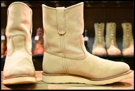 【8E 良品 09年】レッドウィング 8168 スエード ペコス ホーソーン アビレーン ラフアウト プルオン ブーツ redwing pecos HOPESMORE
