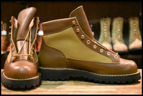 【9EE DEAD 白タグ】Danner ダナーライト 30420X 茶 ブラウン カーキ ゴアテックス GORE-TEX 編み上げ ハイキング ブーツ HOPESMORE