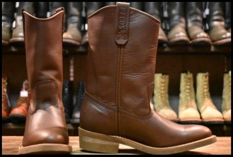 【7E 箱付 未使用 24年】レッドウィング 1155 ペコス 茶 ブラウン ベルバリタン ロング プルオン ブーツ redwing pecos HOPESMORE