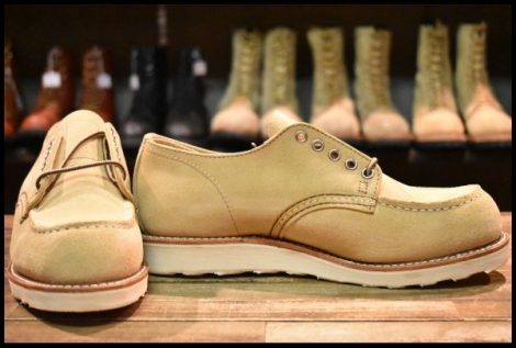 【8D 箱付 未使用 24年】レッドウィング 8079 オックスフォード ホーソーンアビレーンラフアウト ベージュ ブーツ redwing HOPESMORE