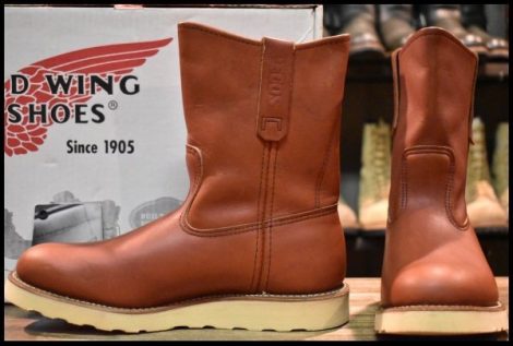 【8E 箱付 未使用 08年】レッドウィング 8866 ペコス 赤茶 オロラセット プルオン クッションソール ブーツ redwing pecos HOPESMORE