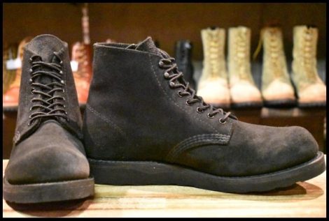 【9D 箱付 美品 アローズ別注 19年】レッドウィング 1989 黒スエード アイリッシュセッター ブラック 編み上げ ブーツ redwing HOPESMORE