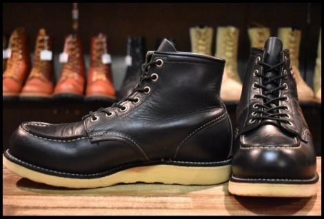 【9E 良品 Y’s別注 02年】レッドウィング 8179 アイリッシュセッター 黒 ブラッククローム モックトゥ ブーツ redwing HOPESMORE