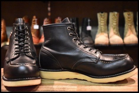 【9E 良品 Y’s別注 02年】レッドウィング 8179 アイリッシュセッター 黒 ブラッククローム モックトゥ ブーツ redwing HOPESMORE