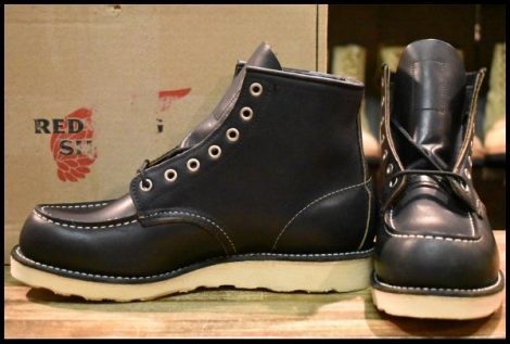 【8D 未使用 11年】レッドウィング 9075 アイリッシュセッター 黒 ブラック ハーネス モックトゥ 編み上げ ブーツ 8179 redwing HOPESMORE