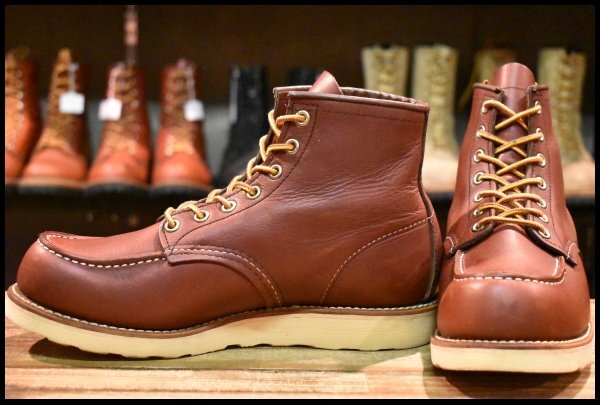 【7.5D 良品 13年】レッドウィング 9106 アイリッシュセッター 赤茶 レッド ブラウン モックトゥ 8875 ブーツ redwing HOPESMORE