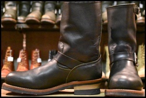 【9D 良品 11年】レッドウィング 9085 エンジニア 黒 ブラックハーネス スチールトゥ 2268 ブーツ redwing HOPESMORE