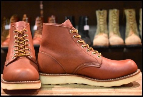 【7D 良品 07年】レッドウィング 8166 アイリッシュセッター 赤茶 オロラセット プレーントゥ 編み上げ ブーツ redwing HOPESMORE
