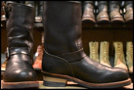 【9D 良品 11年】レッドウィング 9085 エンジニア 黒 ブラックハーネス スチールトゥ 2268 ブーツ redwing HOPESMORE
