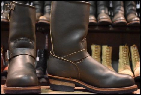 【8D 良品 PT99刺繍】レッドウィング 8273 エンジニア 緑 カンガタン グリーン スチールトゥ ブーツ redwing HOPESMORE