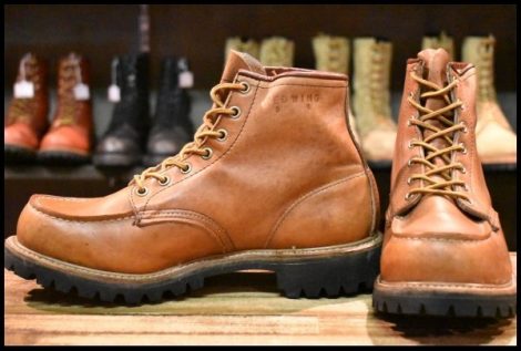 【9E 良品 旧犬タグ 88年05月刻印】レッドウィング 8175 アイリッシュセッター 茶 オロラセット ビンテージ ブーツ redwing HOPESMORE