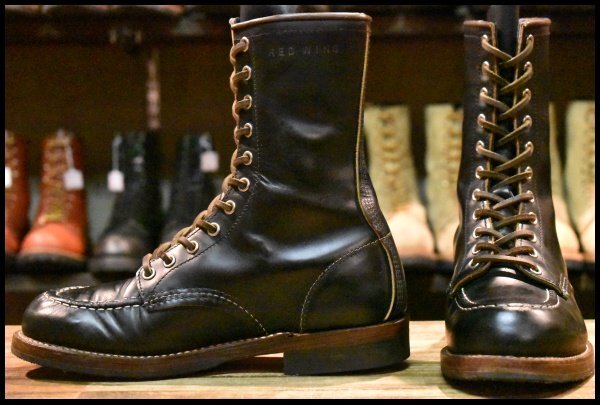 【7E 良品 110周年限定 15年】レッドウィング 2015 ハンツマン 黒 クローンダイク 茶芯 編み上げ レースアップ ブーツ redwing HOPESMORE