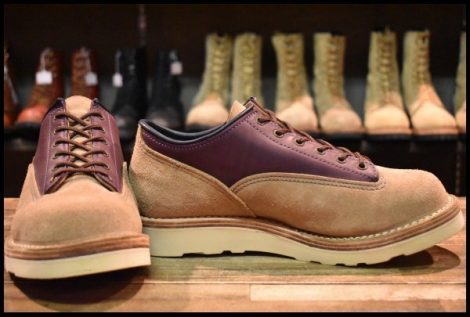 【9EE 箱付 美品】WESCO ウエスコ カスタムJHクラシックス LTT バーラップラフアウト パープル ジョンヘンリー 短靴 ブーツ HOPESMORE