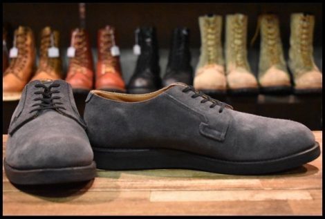 【10D 美品 BEAMS別注 13年】レッドウィング 9110 ネイビースエード オックスフォード ラフアウト 短靴 ブーツ ビームス redwing HOPESMORE