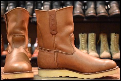 【8.5E 良品 05年】レッドウィング 8866 ペコス 赤茶 オロラセット プルオン クッションソール ブーツ redwing pecos HOPESMORE