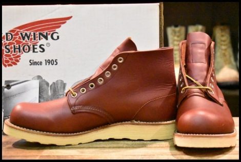 【8D 箱付 未使用 06年】レッドウィング 9105 アイリッシュセッター 赤茶 レッドブラウン プレーントゥ ブーツ redwing 8166 HOPESMORE