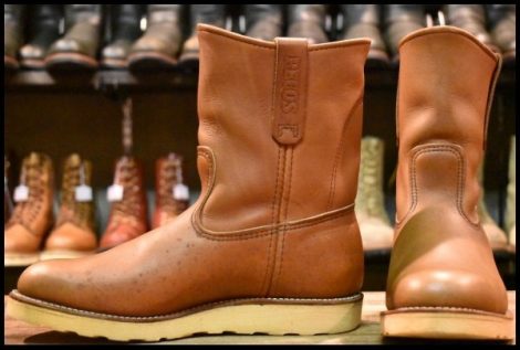 【8.5E 良品 05年】レッドウィング 8866 ペコス 赤茶 オロラセット プルオン クッションソール ブーツ redwing pecos HOPESMORE