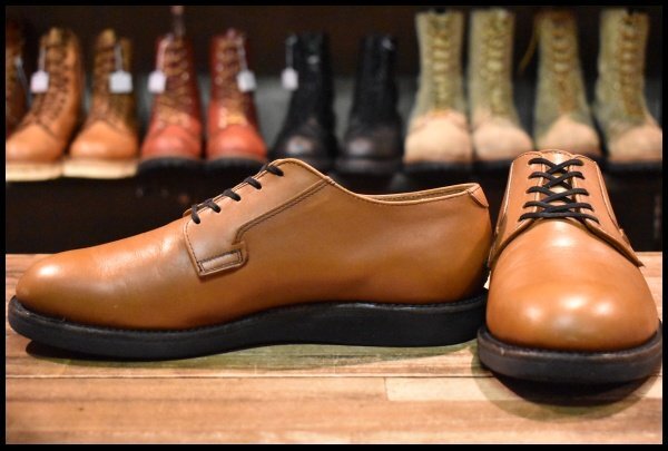 【8.5D 良品 11年】レッドウィング 9108 ポストマン シューズ タン マウンテニア 茶 オックスフォード 短靴 ブーツ redwing HOPESMORE