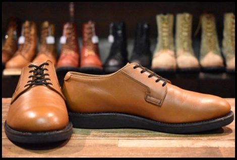 【8.5D 良品 11年】レッドウィング 9108 ポストマン シューズ タン マウンテニア 茶 オックスフォード 短靴 ブーツ redwing HOPESMORE