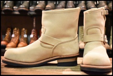 【9.5D 美品 13年】レッドウィング 2965 ショート スエードエンジニア ホーソーンアビレーンラフアウト ブーツ redwing HOPESMORE