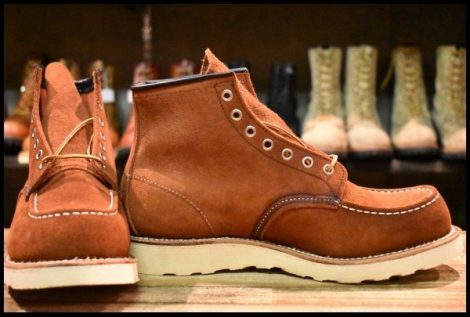 【9E DEAD 05年】レッドウィング 8810 赤茶スエード アイリッシュセッター カッパー ラフアウト モック ブーツ redwing HOPESMORE