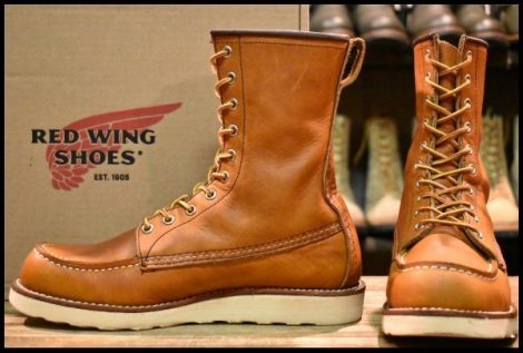 【7.5D 箱付 良品 22年】レッドウィング 877 ロング アイリッシュセッター 茶 オロレガシー モックトゥ 編み上げ ブーツ redwing HOPESMORE