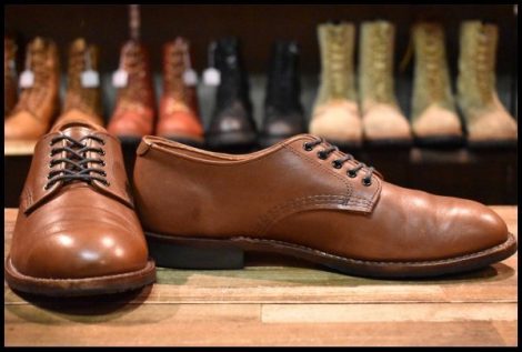 【9D 美品 16年】レッドウィング 9046 ベックマン オックスフォード フェザーストーン プレーントゥ 短靴 ブーツ redwing HOPESMORE