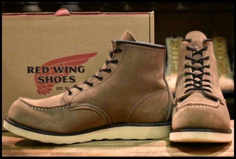 【10.5D 箱付 良品 21年】レッドウィング 8863 スエード ミュールスキナー ラフアウト モックトゥ 編み上げ ブーツ redwing HOPESMORE