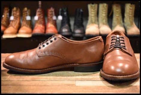 【9D 美品 16年】レッドウィング 9046 ベックマン オックスフォード フェザーストーン プレーントゥ 短靴 ブーツ redwing HOPESMORE