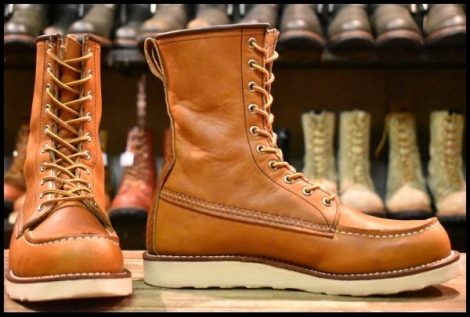 【7.5D 箱付 良品 22年】レッドウィング 877 ロング アイリッシュセッター 茶 オロレガシー モックトゥ 編み上げ ブーツ redwing HOPESMORE