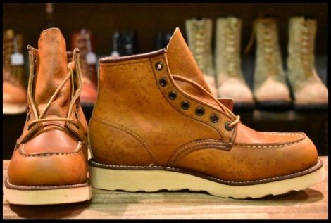 【7D DEAD サイド羽タグ 98年】レッドウィング 875 アイリッシュセッター 赤茶 オロイジナル モックトゥ ブーツ redwing HOPESMORE