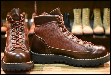 【7.5EE 良品 白タグ】Danner ダナーライト BBQ 30083X ブラウン × レッド バイソン ゴアテックス GORE-TEX ブーツ HOPESMORE