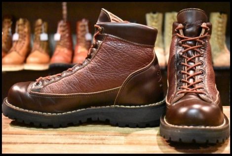 【7.5EE 良品 白タグ】Danner ダナーライト BBQ 30083X ブラウン × レッド バイソン ゴアテックス GORE-TEX ブーツ HOPESMORE