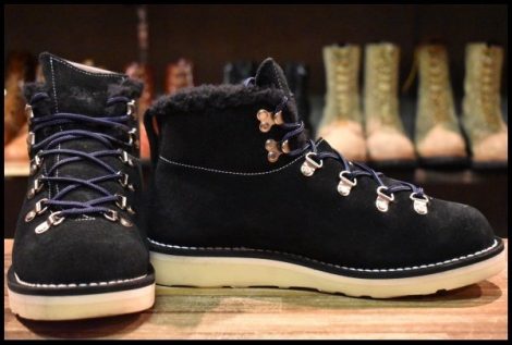 【8 良品】Danner ダナー×ロンハーマン×ベドウィン&ザハートブレイカーズ マウンテンリッジ D212001 ブラック スエード ブーツ HOPESMORE