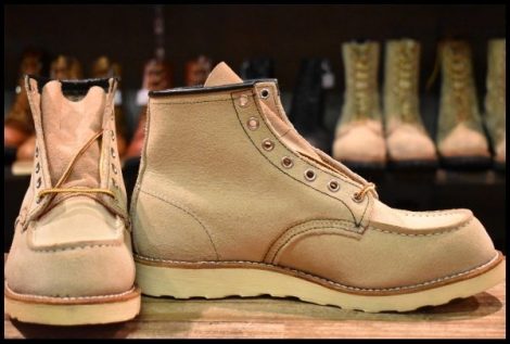 【8.5E 未使用 11年】レッドウィング 8173 スエード アイリッシュセッター ホーソーン ラフアウト モックトゥ ブーツ redwing HOPESMORE