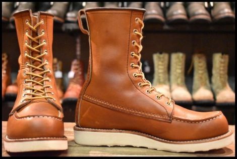 【6.5D 良品 22年】レッドウィング 877 ロング アイリッシュセッター 茶 オロレガシー モックトゥ 編み上げ ブーツ redwing HOPESMORE