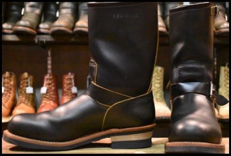 【10.5D 良品 17年】レッドウィング 9268 エンジニア 黒 ブラック クローンダイク スチールトゥ ブーツ 2268 redwing HOPESMORE