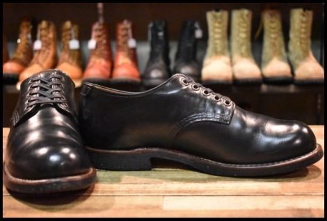【9D 良品 18年】レッドウィング 8054 フォアマン オックスフォード 黒 ブラッククローム 短靴 ローカット ブーツ redwing HOPESMORE