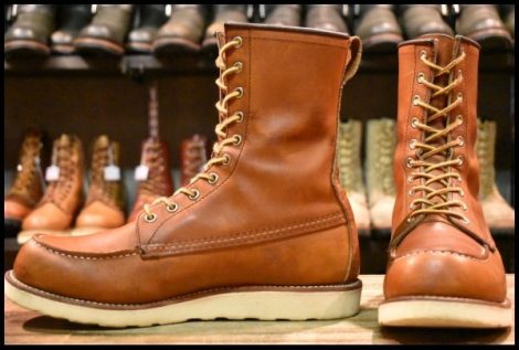 【9.5D 良品 17年】レッドウィング 877 ロング アイリッシュセッター オロレガシー モックトゥ 編み上げ ブーツ redwing HOPESMORE