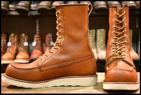 【6.5D 良品 22年】レッドウィング 877 ロング アイリッシュセッター 茶 オロレガシー モックトゥ 編み上げ ブーツ redwing HOPESMORE