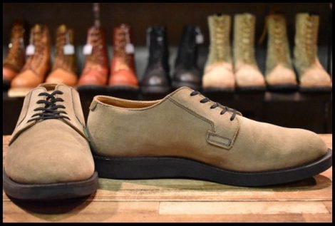 【10D 箱付 良品 11年】レッドウィング 9104 スエード ポストマン セージモハヴェ オックスフォード 短靴 ブーツ redwing HOPESMORE