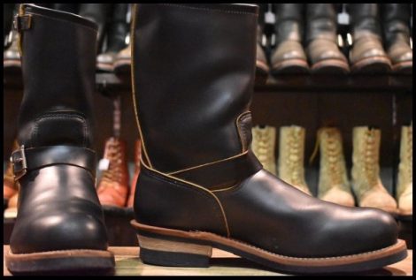 【10.5D 良品 17年】レッドウィング 9268 エンジニア 黒 ブラック クローンダイク スチールトゥ ブーツ 2268 redwing HOPESMORE