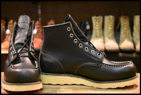 【8E 箱付 DEAD 羽タグ 03年】レッドウィング 8179 アイリッシュセッター 黒 ブラッククローム ビンテージ ブーツ redwing HOPESMORE