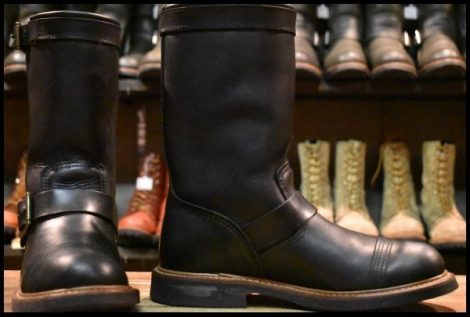 【7.5D 箱付 良品 11年】レッドウィング 8122 アイアンスミス エンジニア ブラック ハーネス 黒 キャップトゥ ブーツ redwing HOPESMORE