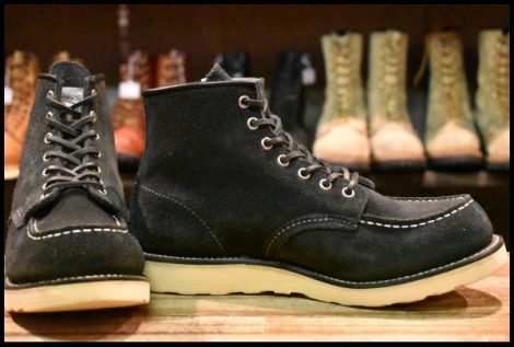 【9E 箱付 良品 ネイバーフッド別注 05年】レッドウィング 8874 黒スエード アイリッシュセッター ブラック ブーツ redwing HOPESMORE