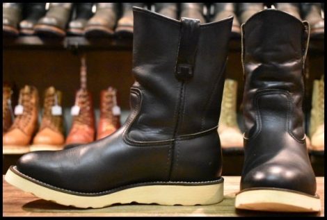 【7E 良品 羽タグ 99年】レッドウィング 8169 ペコス 黒 ブラッククローム プルオン ブーツ redwing pecos HOPESMORE